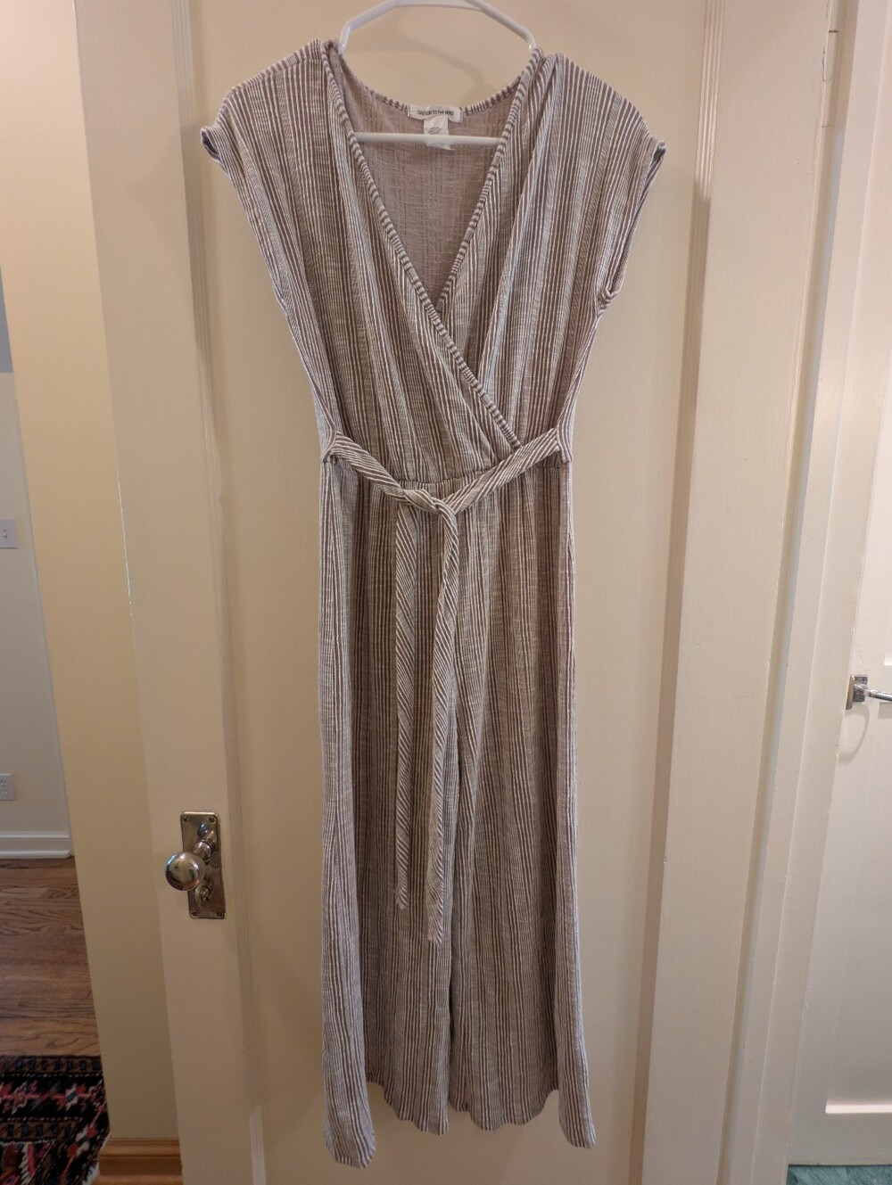 Striped Jumpsuit Size Large